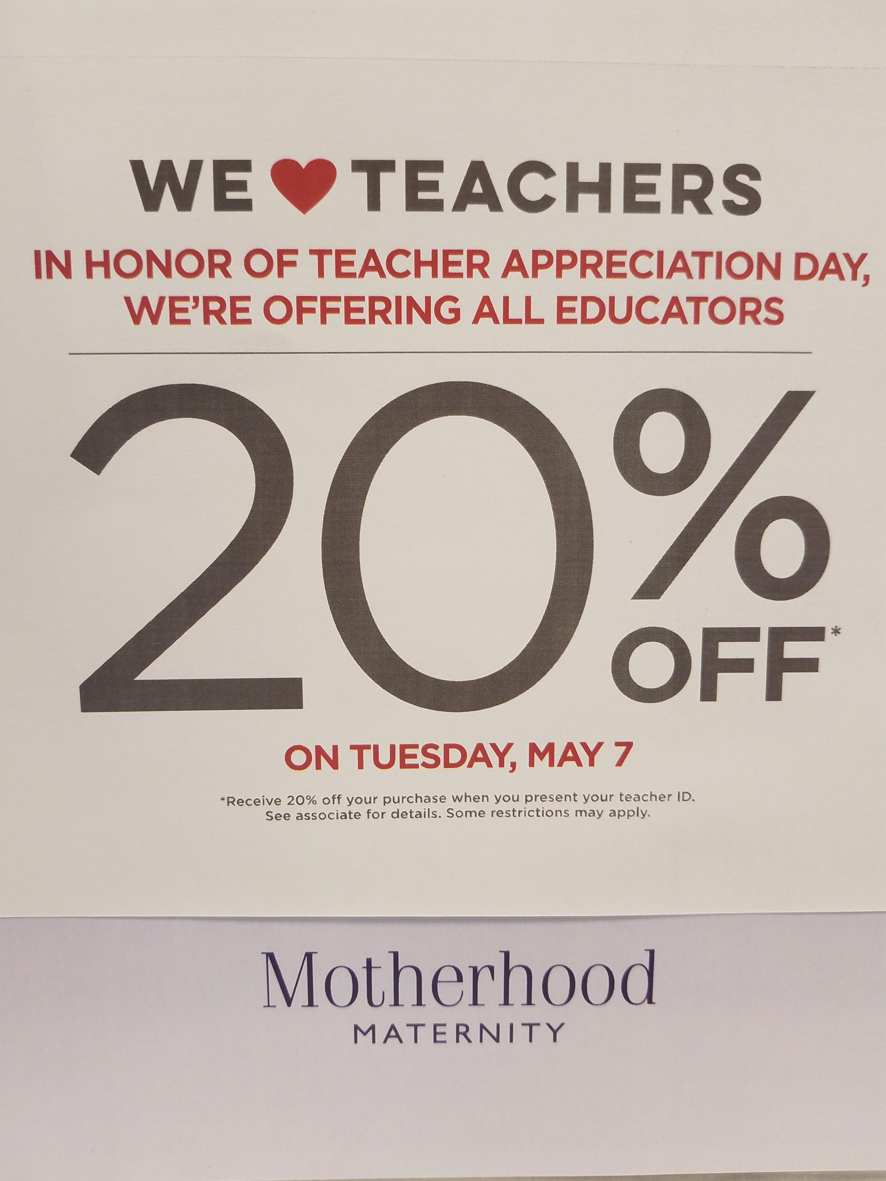 Teacher Appreciation Day