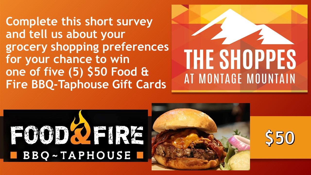 ENTER TO WIN A 50 FOOD & FIRE BBQTAPHOUSE GIFT CARD The Shoppes At