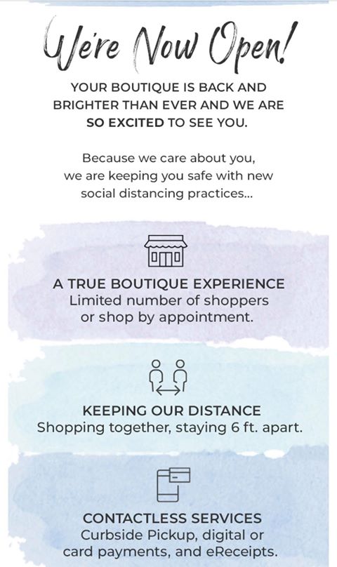 Your Boutique is Back