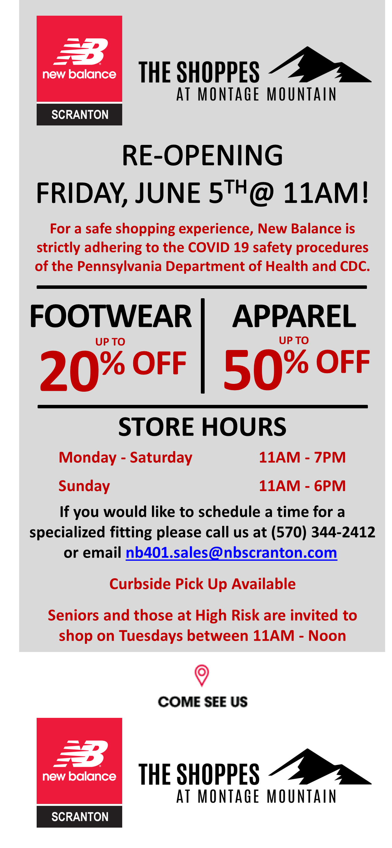 Re-Opening 6/5/2020 @ 11 AM