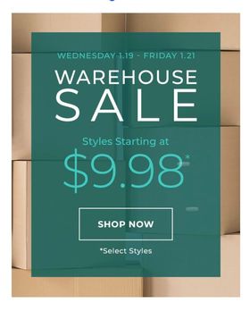 Warehouse Sale